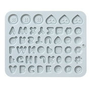 Grandest Birch Easy Release Chocolate Mold Button Shape Non-stick Silicone Simple Operate Candy Mold for Party